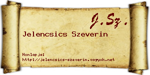 Jelencsics Szeverin névjegykártya